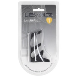 Levelz Anneau pénien 3-Loop Noir